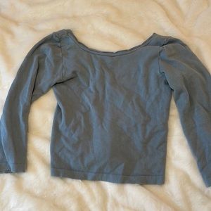 Anthropologie cropped, fitted sweater